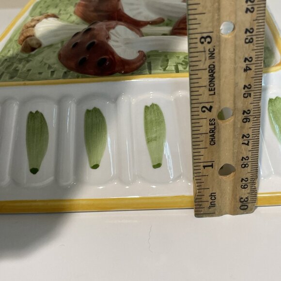 VTG 70s HiMark Japan Ceramic Mushroom Wall Hanging Merry Mushroom Retro Decor - Picture 7 of 7